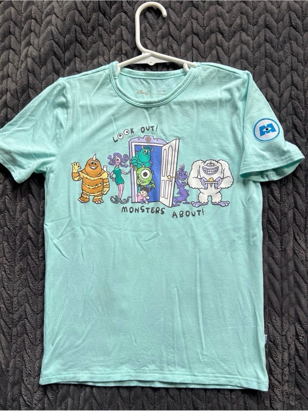 Little Sleepies Light Teal Monsters, Inc. Graphic Tee